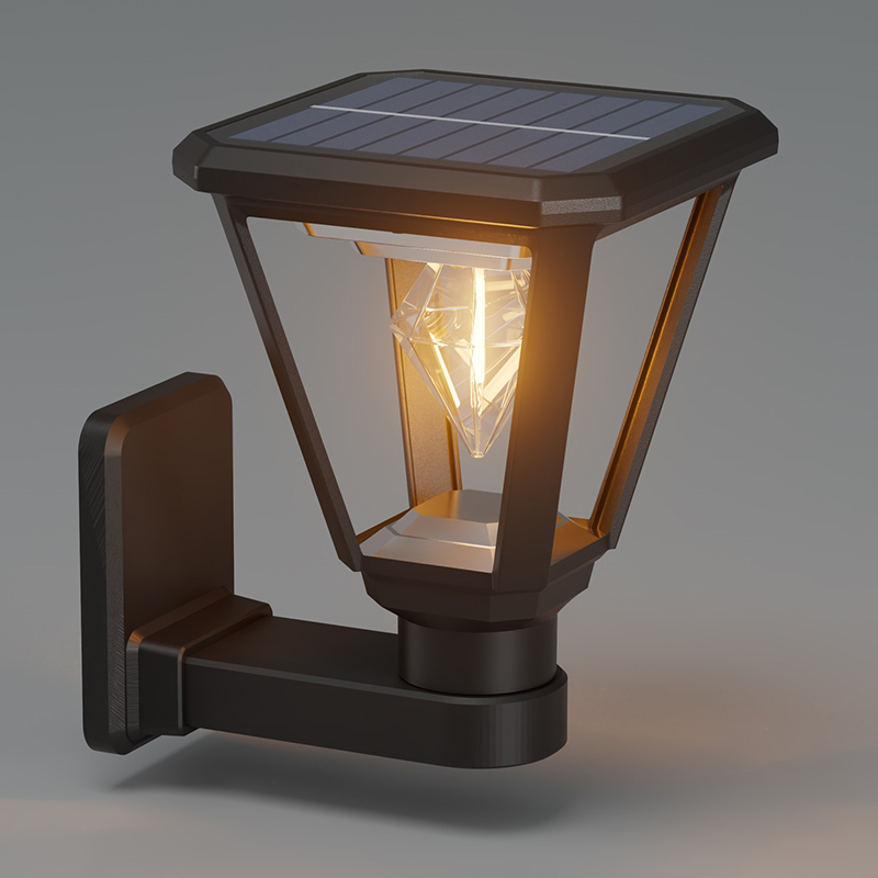 Lampu Dinding Tenaga Surya Persegi PY-LED GR B02