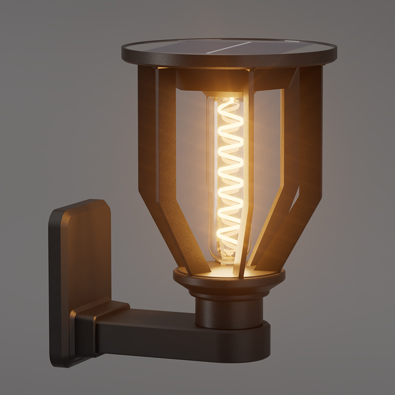 Lampu Dinding Tenaga Surya Bulat PY-LED GR B04
