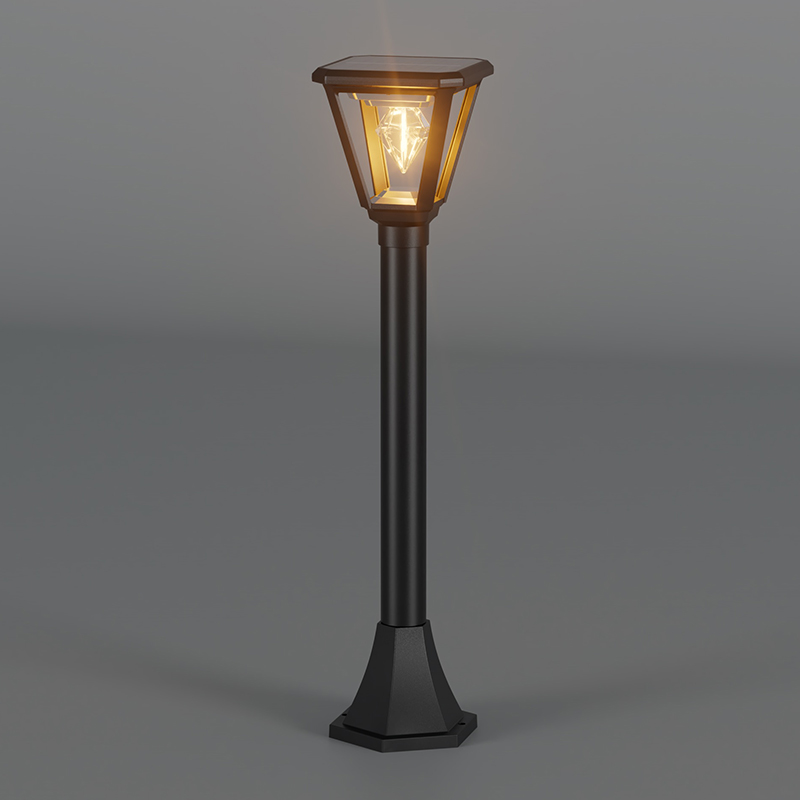 Lampu Taman Tenaga Surya Atas Persegi PY-LED GR D02