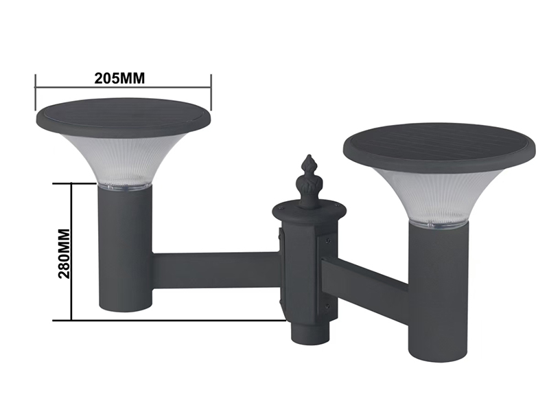 Lampu Taman Tenaga Surya Bohlam Ganda PY-SG018-16W Lampu Taman Tenaga Surya Bohlam Ganda PY-SG018-16W