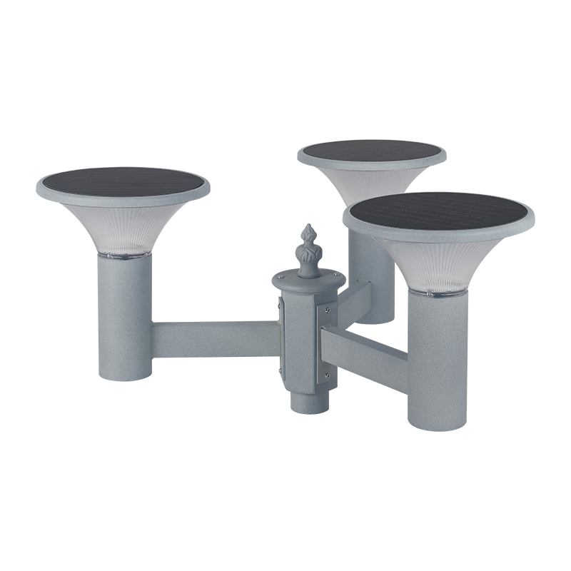 PY-SG018-24W Tiga Bola Lampu Taman Tenaga Surya